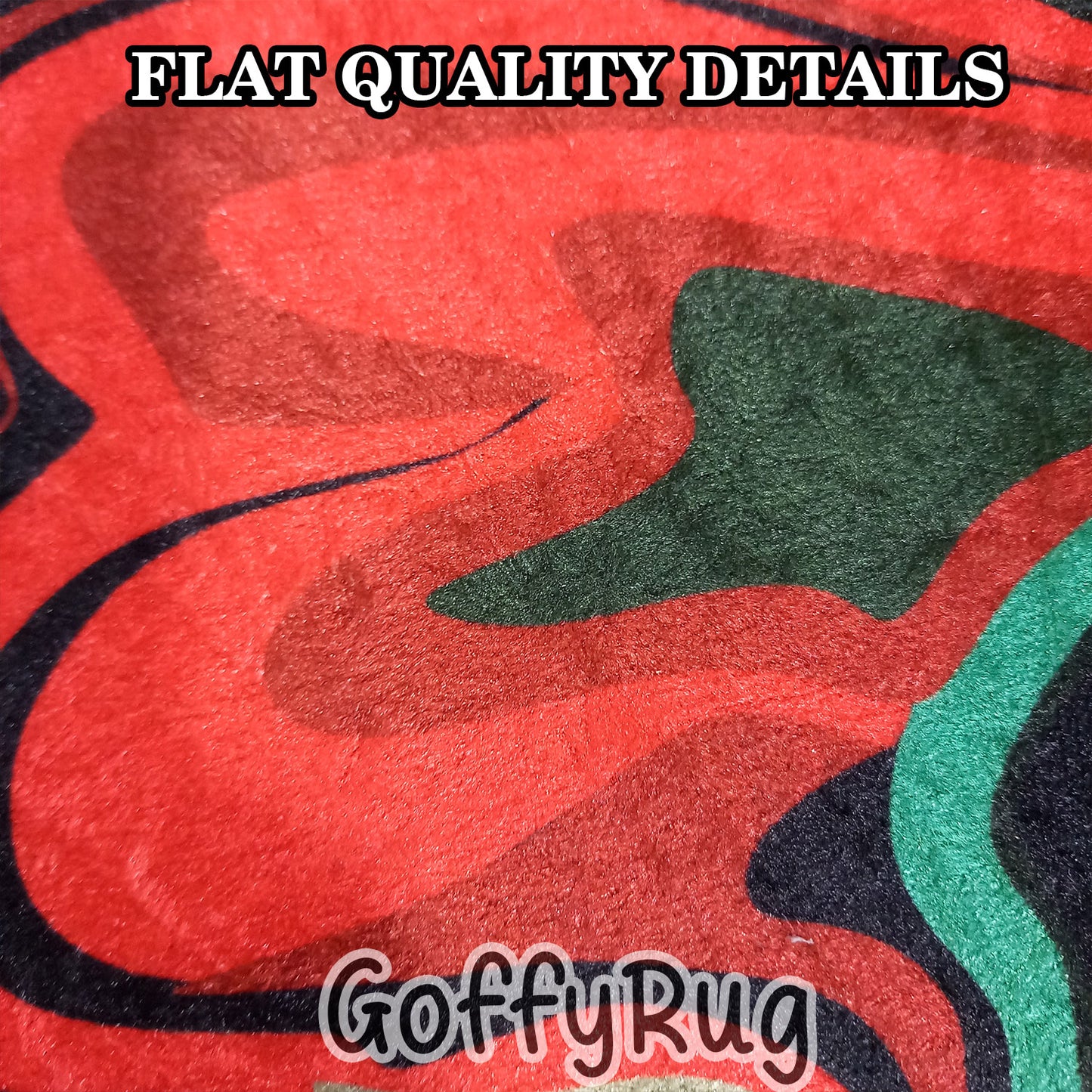 Black and Red Melting Rug Boho Chic Medallion Bohemian Carpet for Living Room Bedroom Kitchen Liquify Floral Aesthetic Mat Home Decor Gift