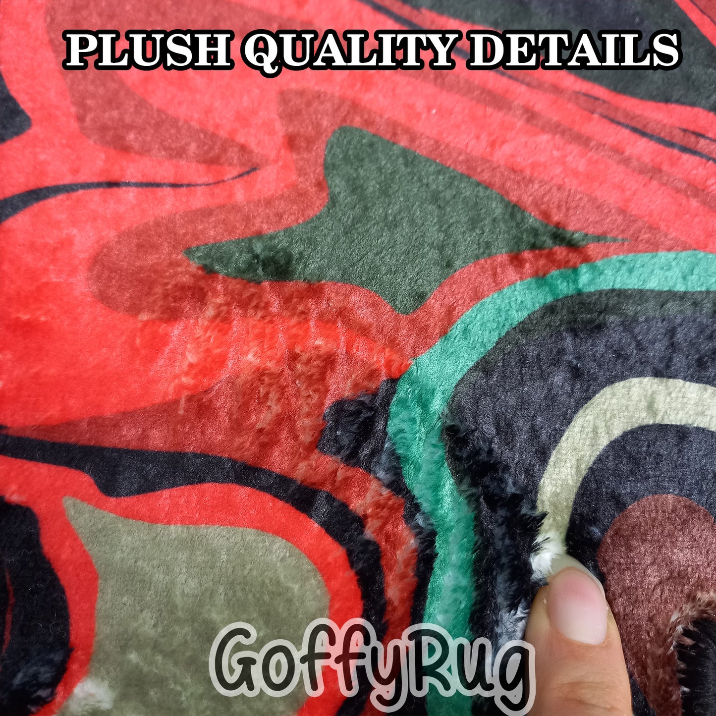 Black and Red Melting Rug Boho Chic Medallion Bohemian Carpet for Living Room Bedroom Kitchen Liquify Floral Aesthetic Mat Home Decor Gift