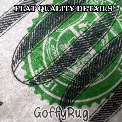 Gothic 100 Dollar Bill Runner Rug Benjamin Franklin Carpet for Kitchen Hallway Bedroom Living Room Luxury Home Office Decor