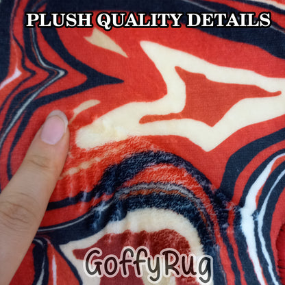 Red Melting Rug Boho Chic Medallion Bohemian Carpet for Living Room Bedroom Kitchen Liquify Floral Aesthetic Mat Home Decor Gift